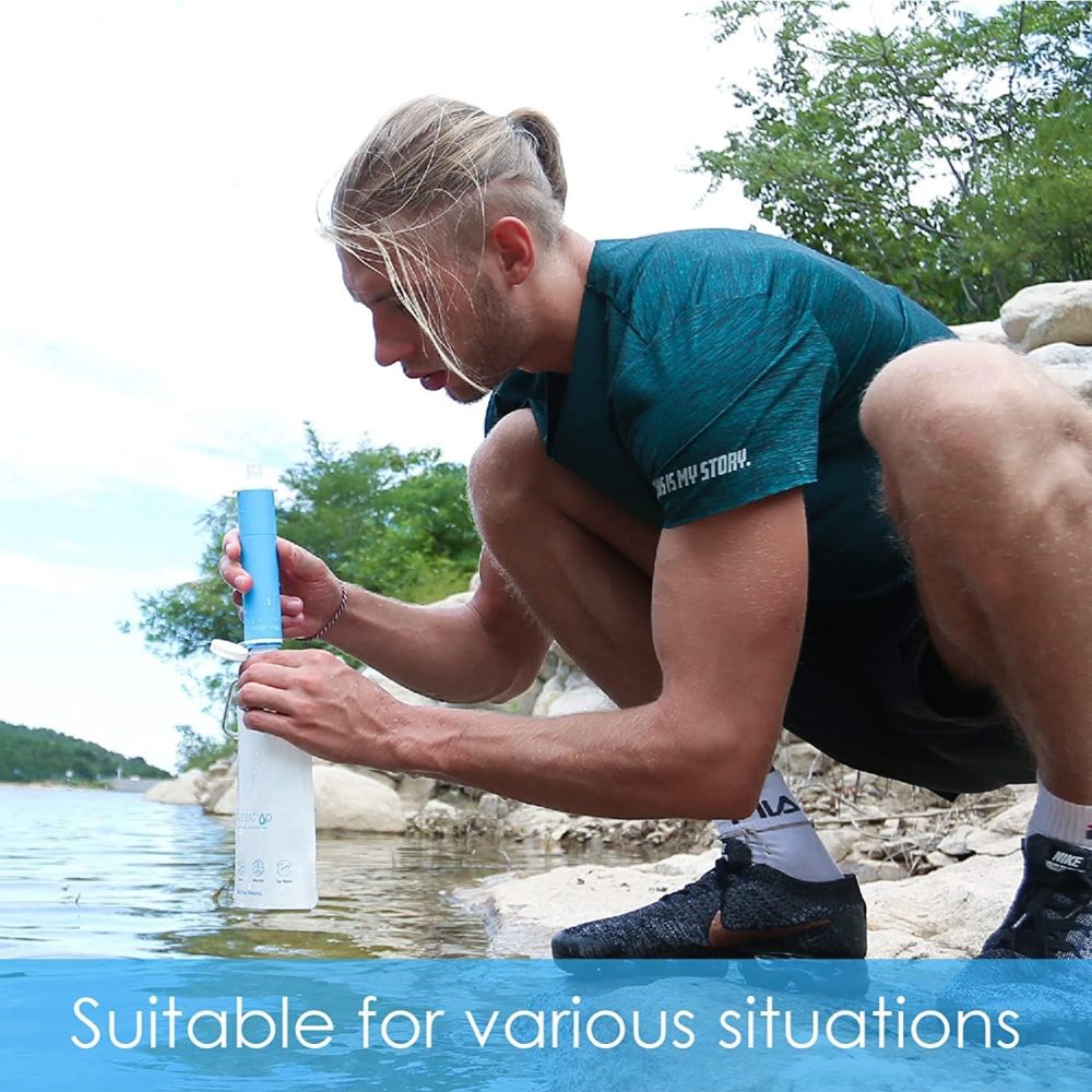 Waterdrop 16 oz Collapsible Water Pouch, Pack of 3, Hiking, Camping, Travel, BPA-Free, Reusable, Foldable - Image 6